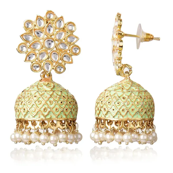 Light_Green_Brass_Earrings_For_Women