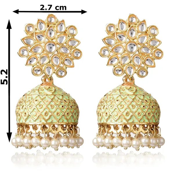 Light_Green_Brass_Earrings_For_Women