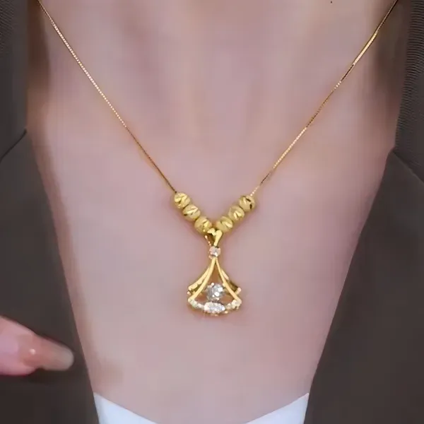 Golden_Stainless_Steel_Adjustable_Necklace_For_Women