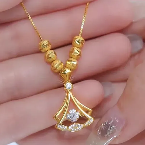Golden_Stainless_Steel_Adjustable_Necklace_For_Women