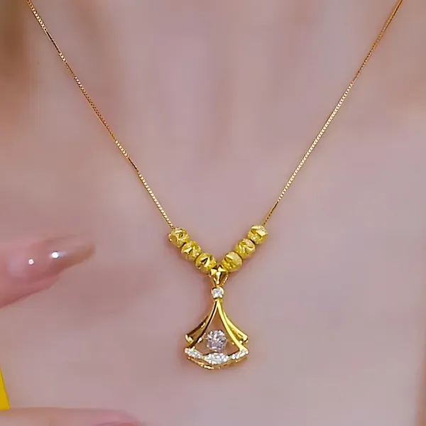 Golden_Stainless_Steel_Adjustable_Necklace_For_Women