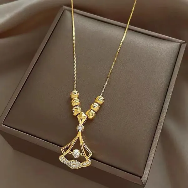 Golden_Stainless_Steel_Adjustable_Necklace_For_Women