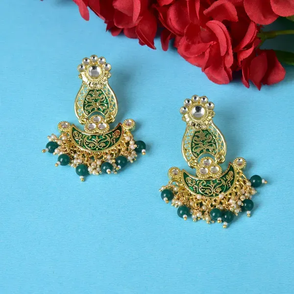 Green_Brass_Earrings_For_Women