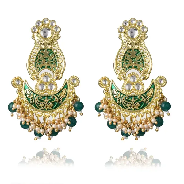 Green_Brass_Earrings_For_Women