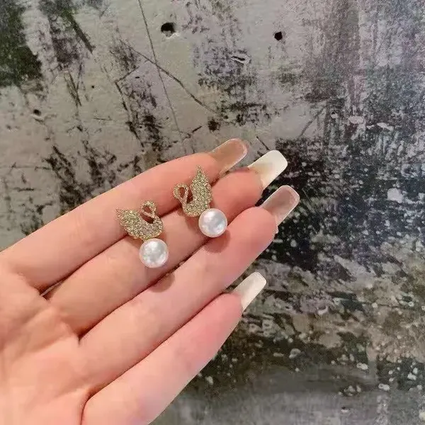 Rose_Gold_Crystal_Rhinestone_Swan_Pearl_Drop_Earrings_For_Women