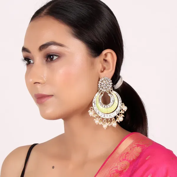 Green_Brass_Earrings_For_Women