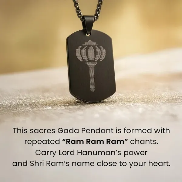 Gold_Plated_Ram_Ram_Engraved_Gada_Pendant_With_Chain_For_Men_&_Women