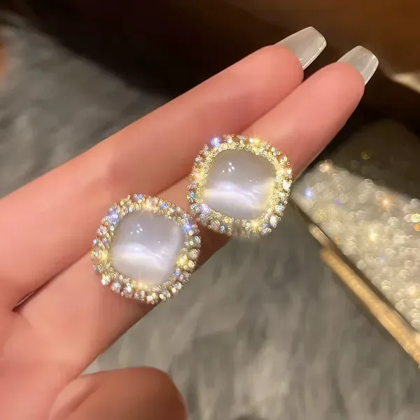 Opal_Stone_Crystal_Rhinestone_Halo_Square_Stud_Earrings_For_Women