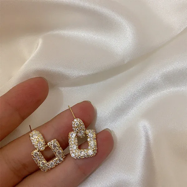 Red_Crystal_Rhinestone_Geometric_Square_Drop_Earrings_For_Women