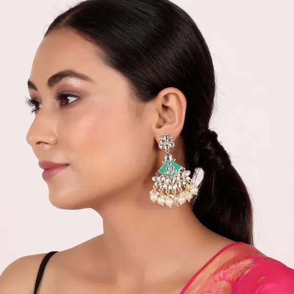 Light_Green_Brass_Earrings_For_Women