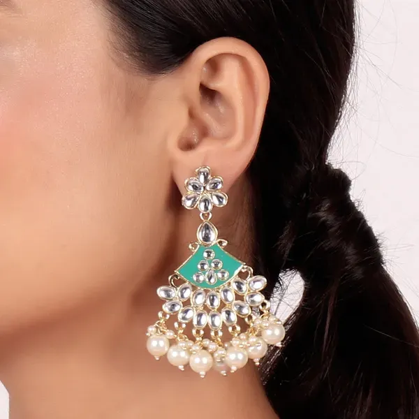 Light_Green_Brass_Earrings_For_Women