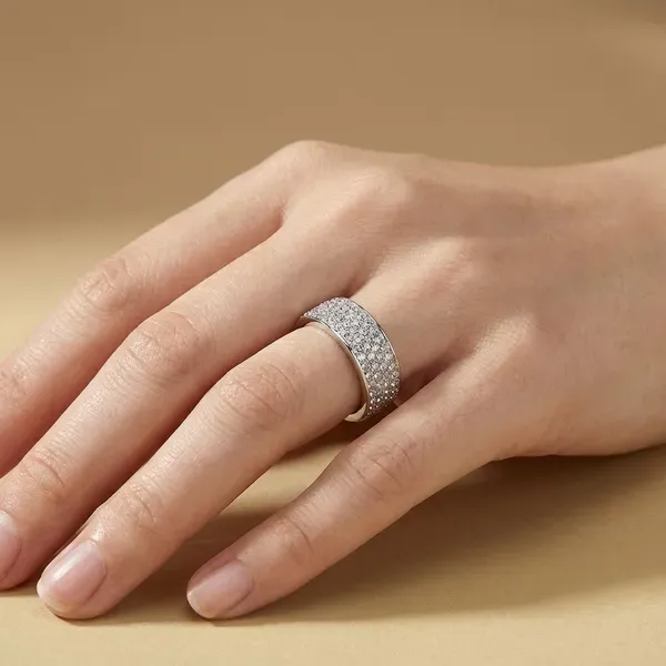 Silver_Stainless_Steel_Classic_Ring_For_Unisex
