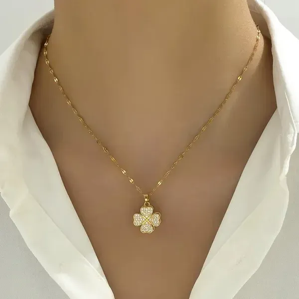 Golden_Stainless_Steel_Adjustable_Necklace_For_Women