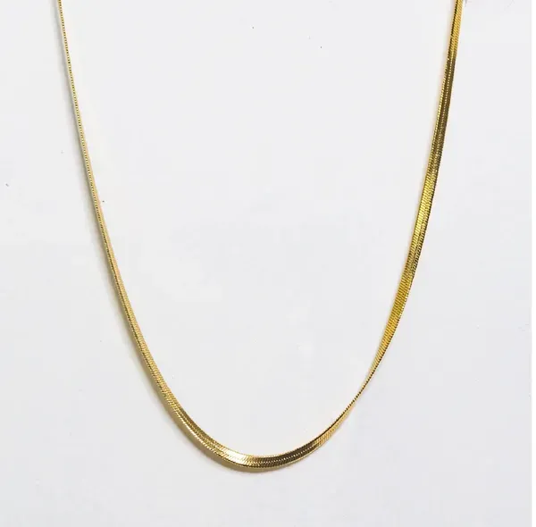 Silver_Stainless_Steel_18K_Gold_Plated_Chain_For_Women