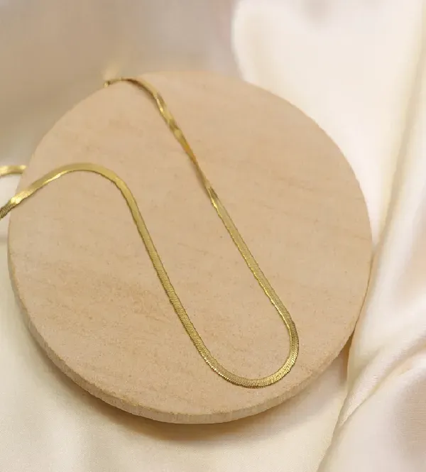 Silver_Stainless_Steel_18K_Gold_Plated_Chain_For_Women
