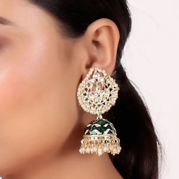 Blue_Brass_Earrings_For_Women