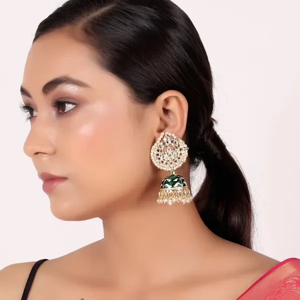 Blue_Brass_Earrings_For_Women