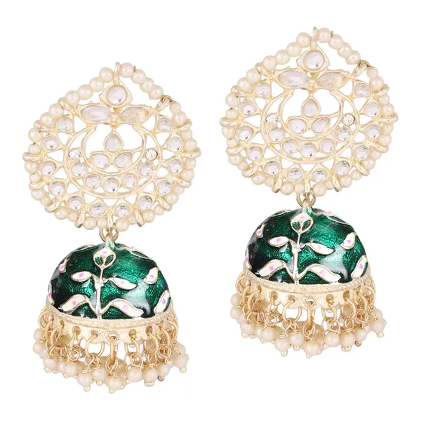 Blue_Brass_Earrings_For_Women