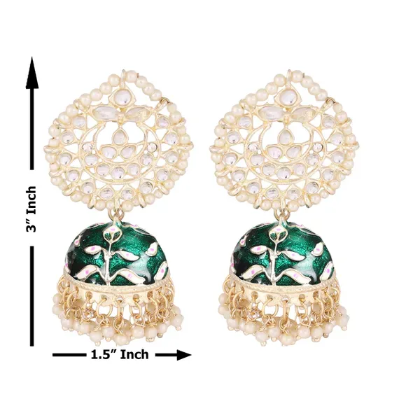 Blue_Brass_Earrings_For_Women