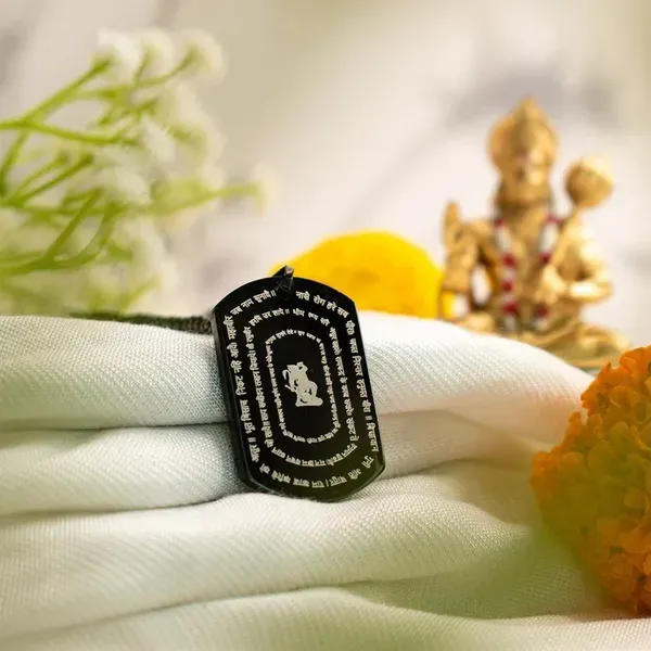 Gold_Plated_Metal_Hanuman_Chalisa_Micro_Carved_Pendant_For_Unisex