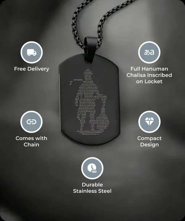 Gold_Tone_Metal_Hanuman_Chalisa_Pendant_For_Men_&_Women