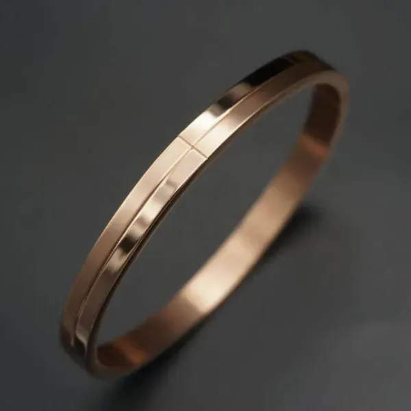 Golden_Stainless_Steel_Adjustable_Bracelet_For_Women