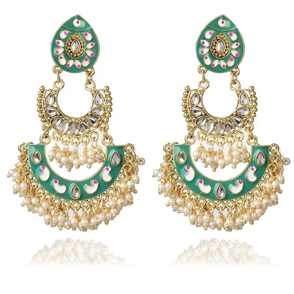 Pearl_Brass_Stud_Earrings_For_Women
