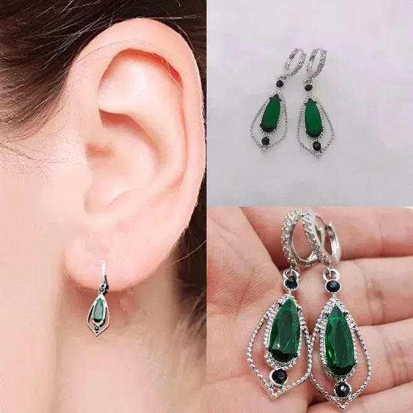 Green_925_Silver_Earrings_For_Women