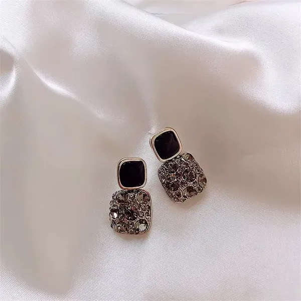 Black_Crystal_Square_Drop_Stud_Earrings_For_Women