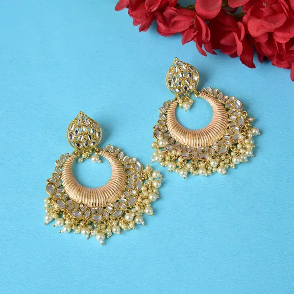 Crystal_Brass_Stud_Earrings_For_Women