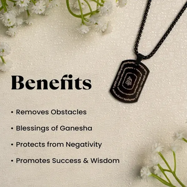 Gold_Pearl_Black_Enamel_Ganpati_Micro_Carved_Pendant_For_Women