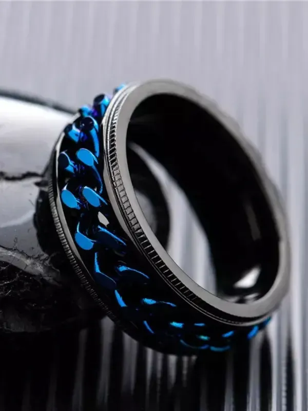 Black_&_Blue_Stainless_Steel_Ring_For_Men