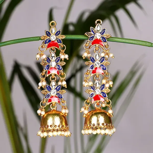 Multicolor_Brass_Earrings_For_Women