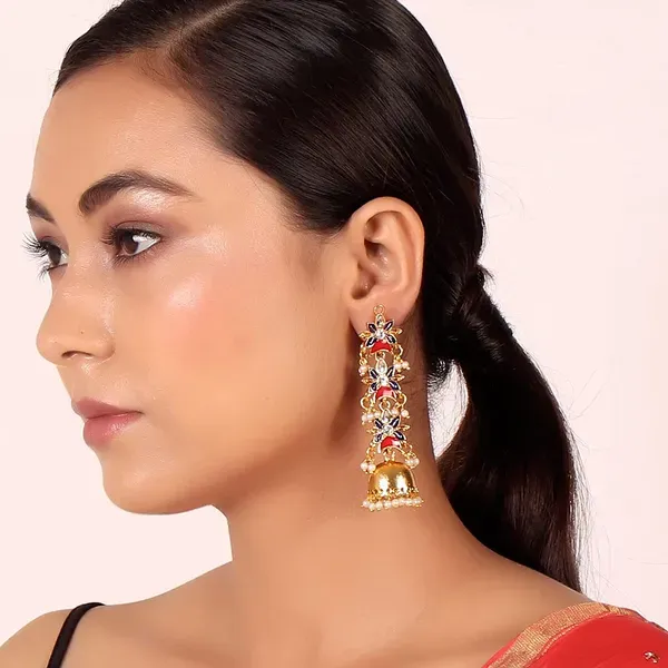 Multicolor_Brass_Earrings_For_Women