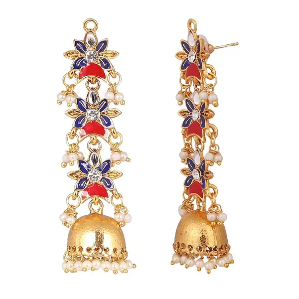 Multicolor_Brass_Earrings_For_Women