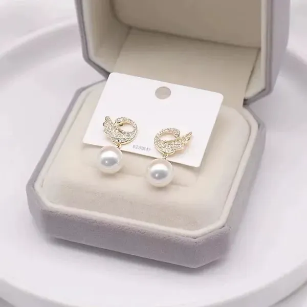 Gold_Pearl_Cubic_Zirconia_Wing_Drop_Earrings_For_Women