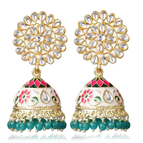Multicolor_Brass_Stud_Earrings_For_Women