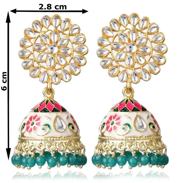 Multicolor_Brass_Stud_Earrings_For_Women