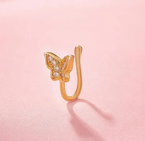 Gold_Crystal_Butterfly_Non-Piercing_Nose_Pin_For_Women