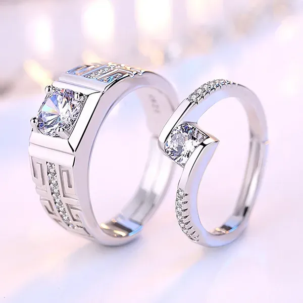 Rose_Gold_925_Sterling_Silver_Couple_Rings_For_Unisex
