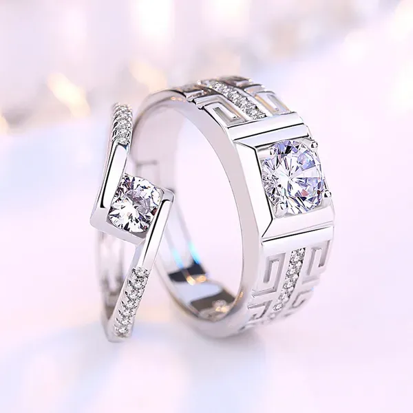 Rose_Gold_925_Sterling_Silver_Couple_Rings_For_Unisex