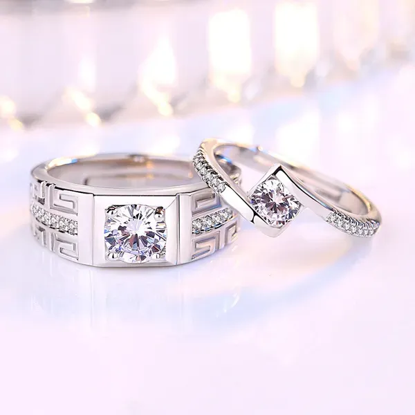 Rose_Gold_925_Sterling_Silver_Couple_Rings_For_Unisex