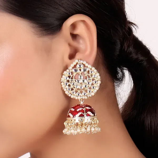 Rose_Gold_Brass_Stud_Earrings_For_Women