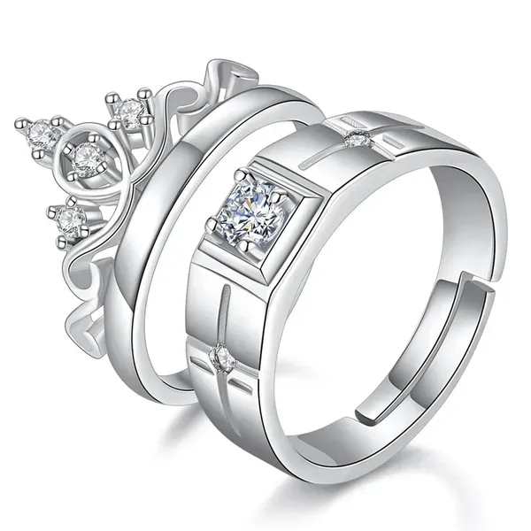 Crystal_Silver_Ring_For_Couple