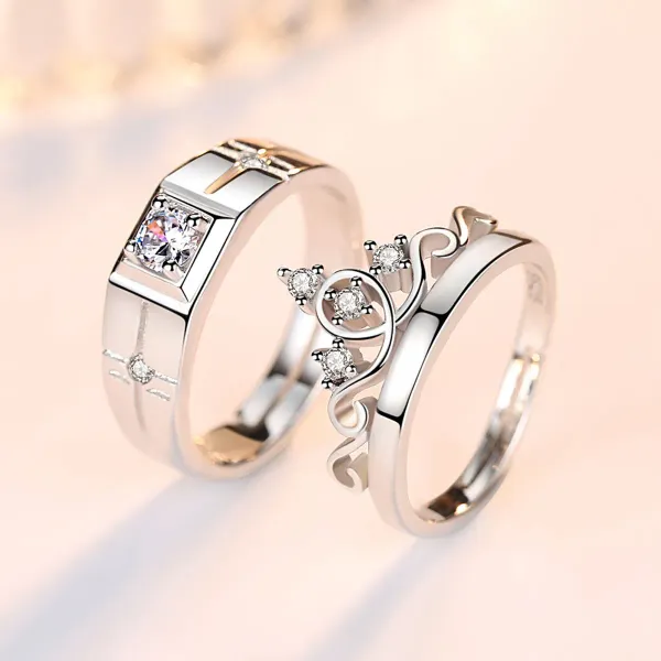 Crystal_Silver_Ring_For_Couple