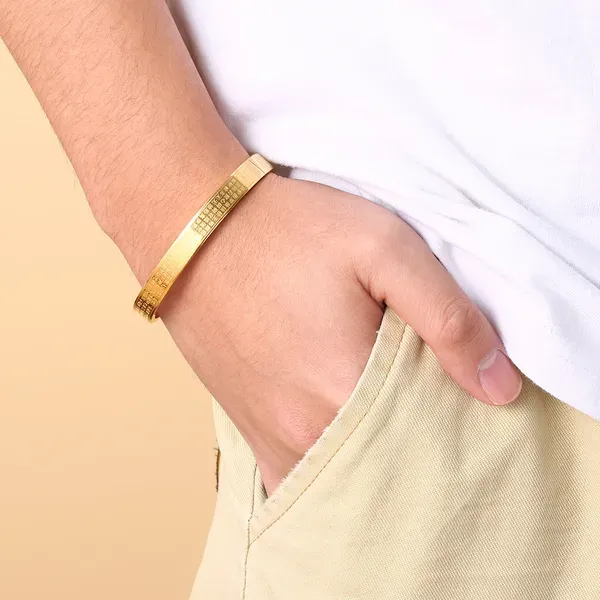 Golden_Stainless_Steel_Adjustable_Bracelet_For_Women