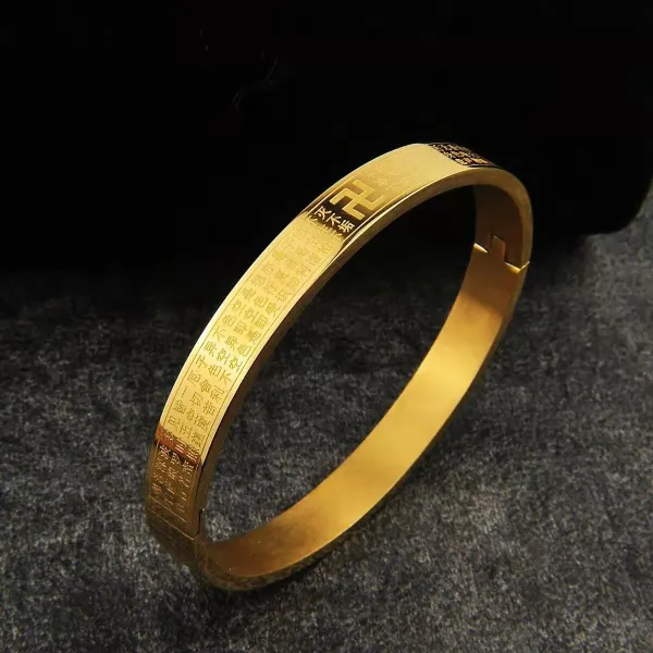 Golden_Stainless_Steel_Adjustable_Bracelet_For_Women