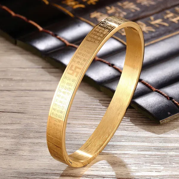 Golden_Stainless_Steel_Adjustable_Bracelet_For_Women