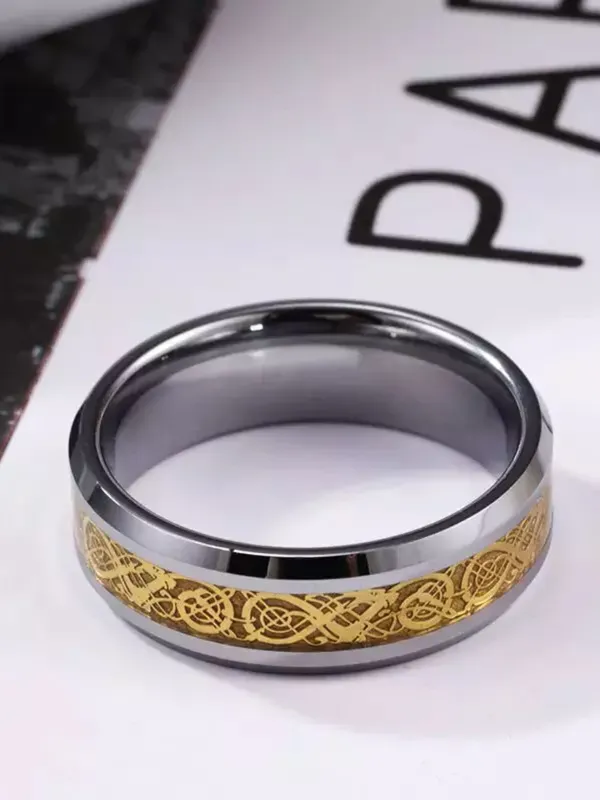 Silver_&_Golden_Stainless_Steel_Ring_For_Unisex