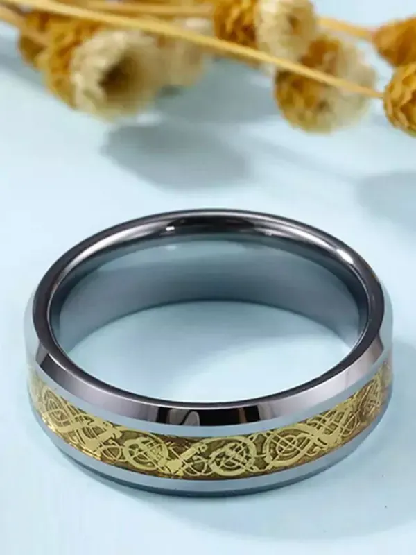 Silver_&_Golden_Stainless_Steel_Ring_For_Unisex